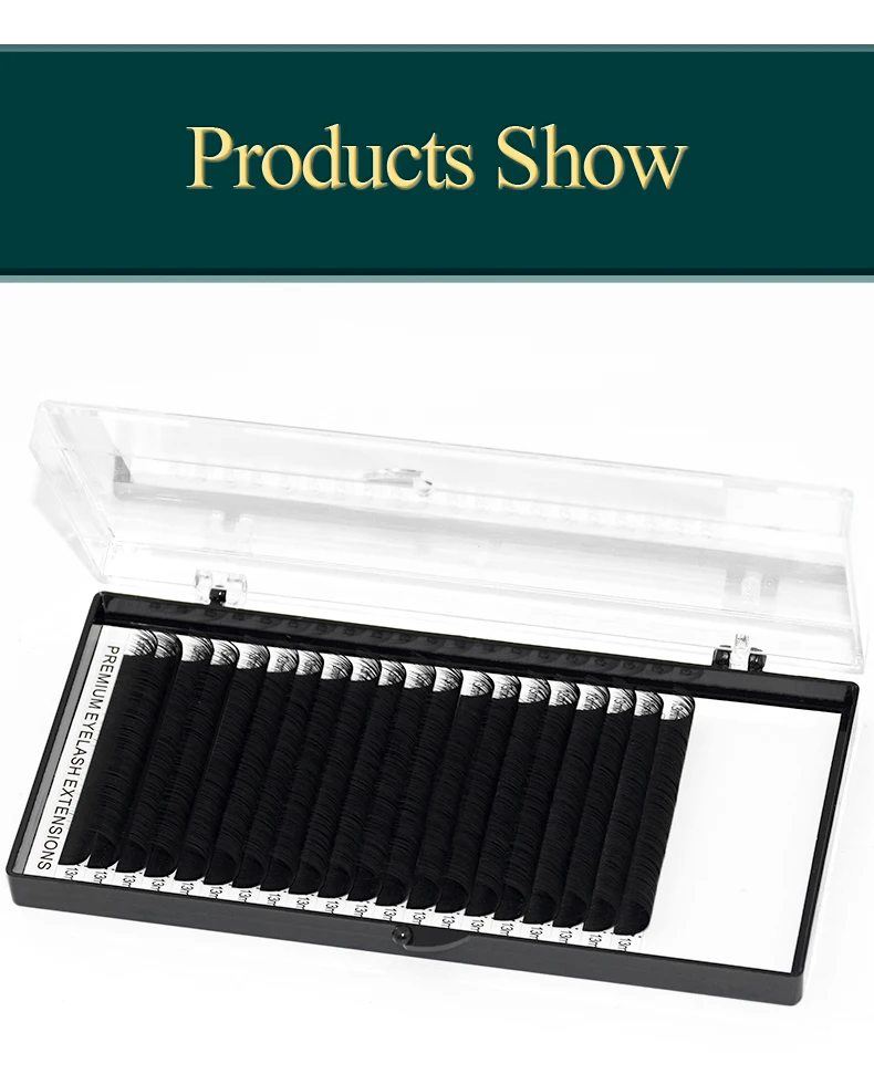 H&L SINCE 1990 20Rows Faux Individual Lashes Maquiagem Cilios for Professionals Black Soft Eyelash Extension Thin Tape