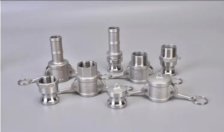 304 316L Stainless 1/2" 3/4" 1" 1.5" 2" BSP Female Male Camlock Fitting Adapter Barb Quick Disconnect For Hose Pump Homebrew