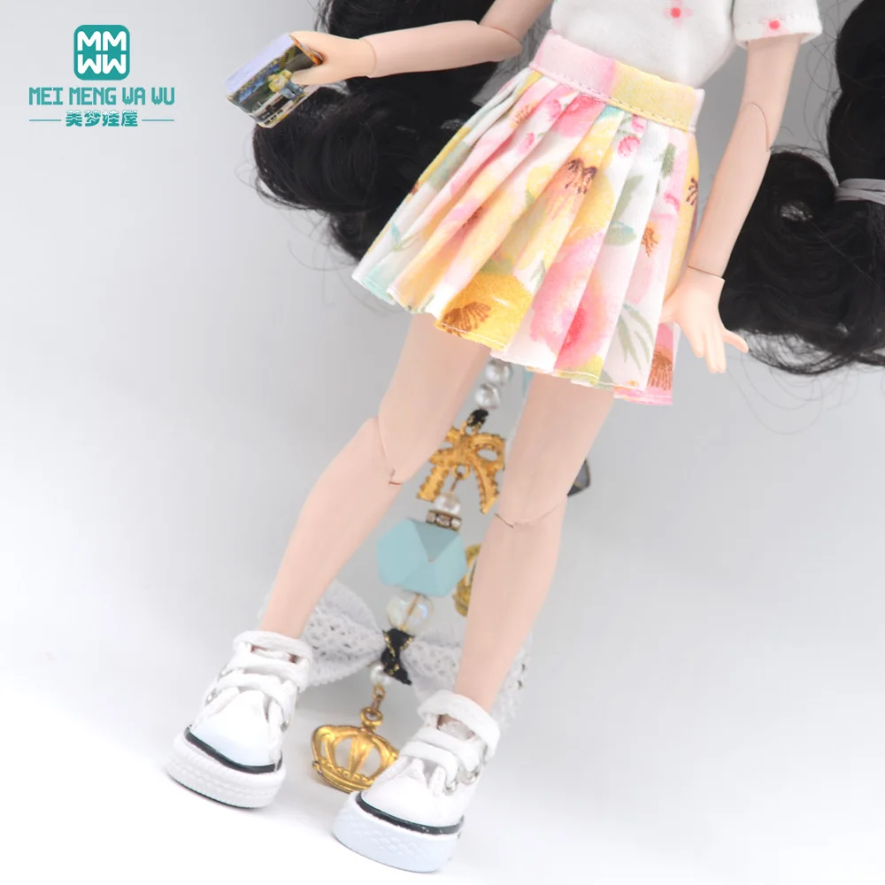 Blyth Doll Clothes Fashion Three-piece Purple Wool Cardigan for Toys Azone OB23 OB24 Doll Accessories