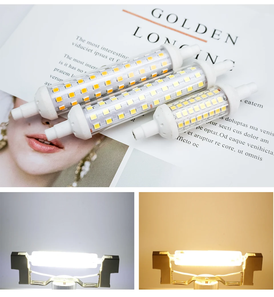 R7S LED 78mm 118mm 135mm Light Bulb 6w 9w 12w SMD 2835 Lampada Led Lamp 220V-240V Corn Light Energy Saving Replace Halogen Light