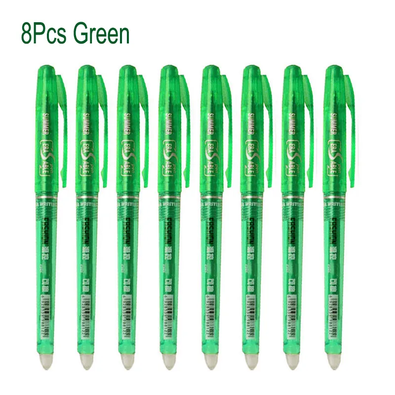 DELVTCH Erasable Gel Pen 0.7mm 0.5mm Bullet Tip Blue Black Red Color Ink Refill Rods Writing Drawing Painting Washable Handle