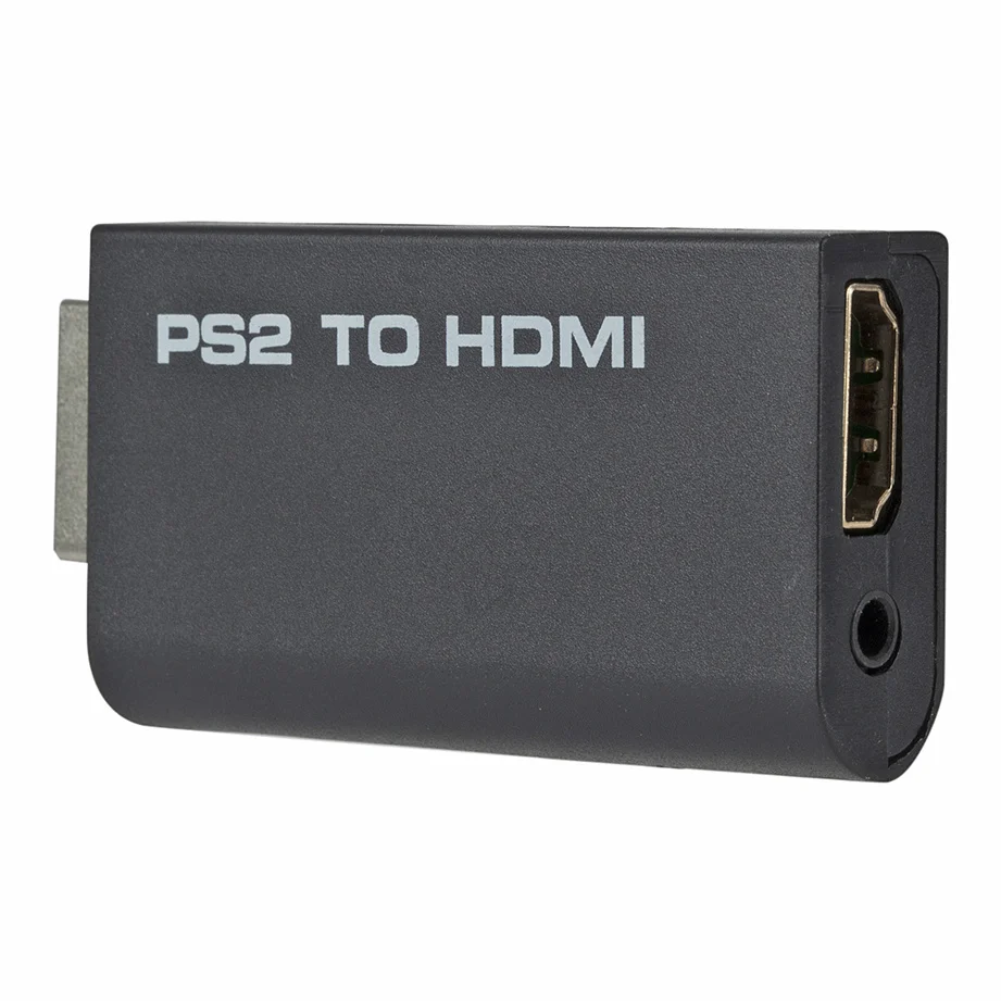 PS2 to HDMI-Compatible 480i/480p/576i Audio Video Converter with 3.5mm Audio Output Supports All PS2 Display Modes PS2 TO HDMI