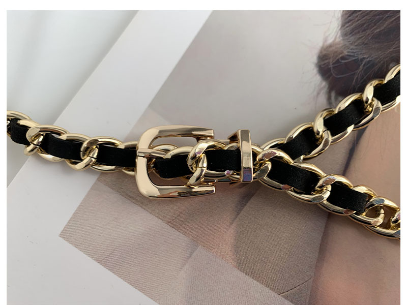 Metal Chain Belts for Women Waistbands Long Tassel for Suitable Jeans Suit Dress Waist Belt Luxury Brand Designer