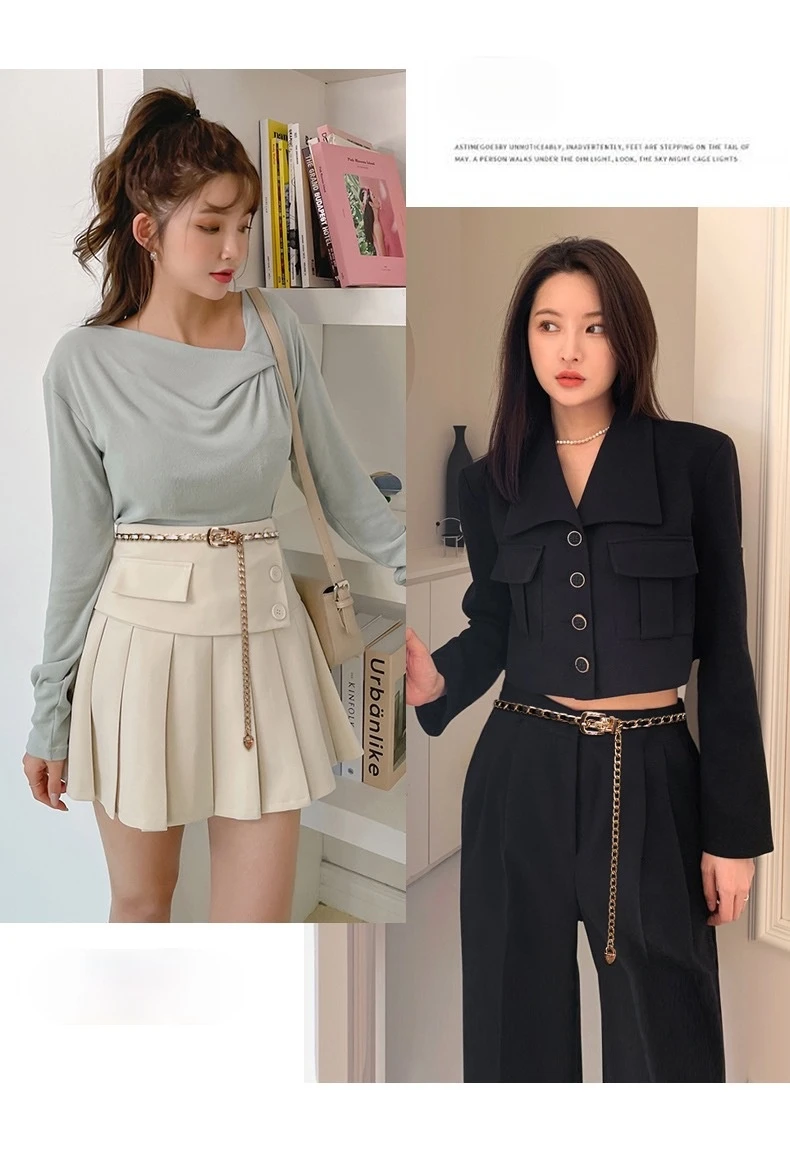 Metal Chain Belts for Women Waistbands Long Tassel for Suitable Jeans Suit Dress Waist Belt Luxury Brand Designer