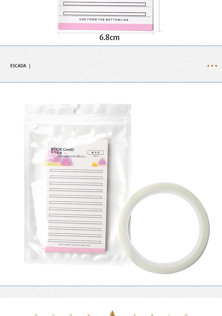 10Pcs Grafting Blossom Stick Eyelash Extension Storage Card Grafted Premade Fans Volume Lash Sticky Strip Tape False Eyelashes