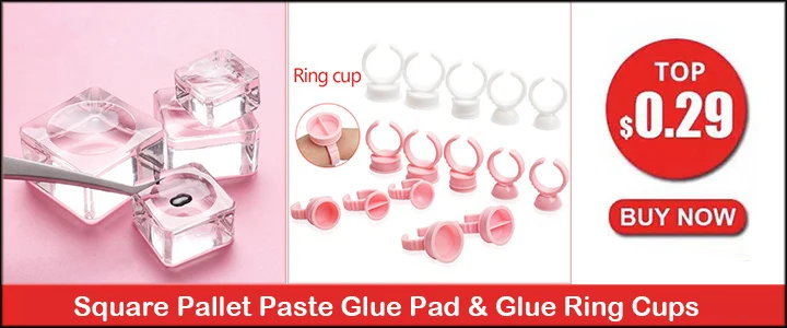 10Pcs Grafting Blossom Stick Eyelash Extension Storage Card Grafted Premade Fans Volume Lash Sticky Strip Tape False Eyelashes