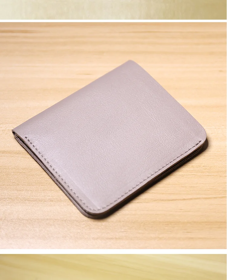 Genuine Leather Casual men wallet luxury design Short purse slim Card Holder Solid money bag famous brand thin minimalist wallet