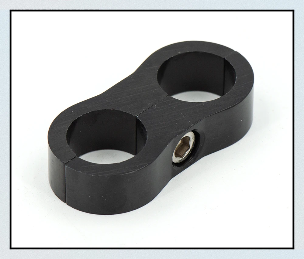 1Pcs Universal AN4 AN6 AN8 AN10 Billet Oil Fuel Water Hose Tube Seprator Divider Clamp aluminum line separator