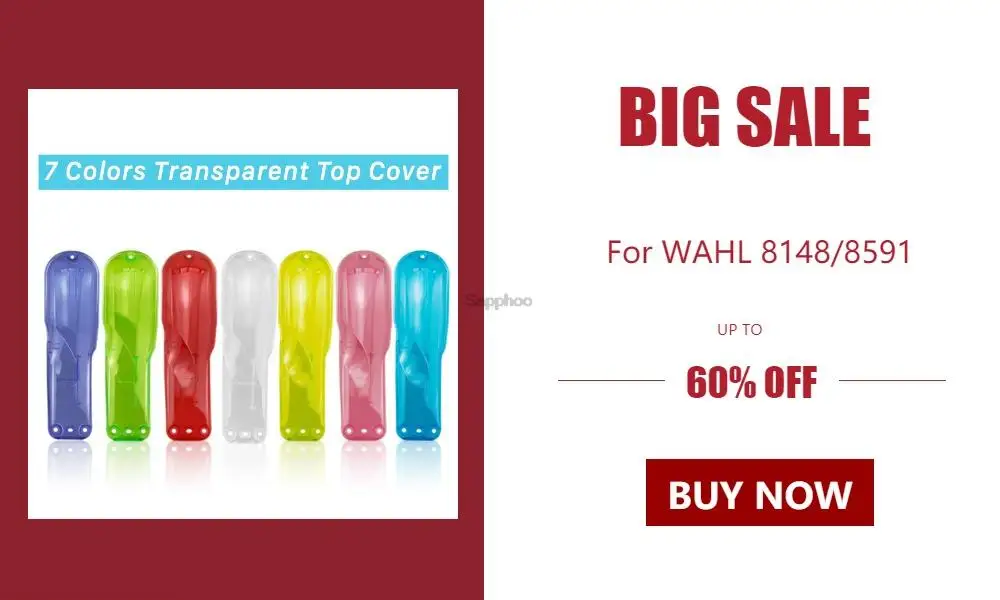 For WAHL 8148/8591 Electric Hair Clippers Accessories DIY Modification Shell Black Outer Cover G0407