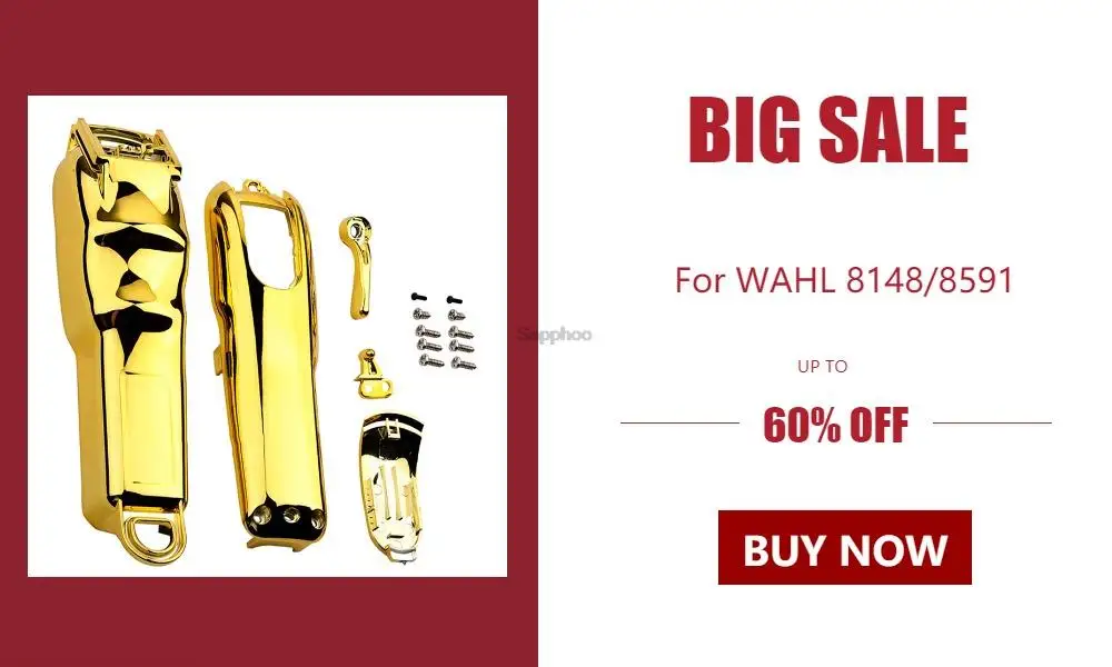 For WAHL 8148/8591 Electric Hair Clippers Accessories DIY Modification Shell Black Outer Cover G0407
