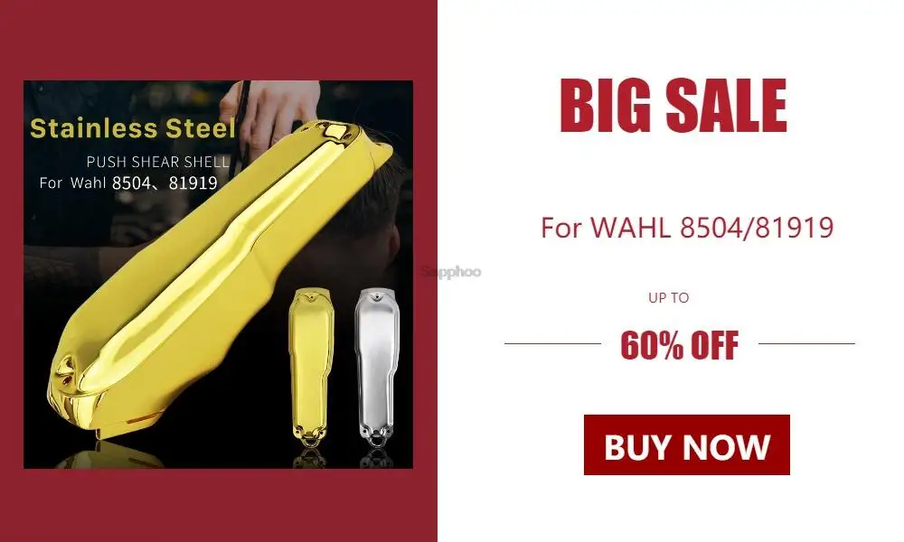 For WAHL 8148/8591 Electric Hair Clippers Accessories DIY Modification Shell Black Outer Cover G0407