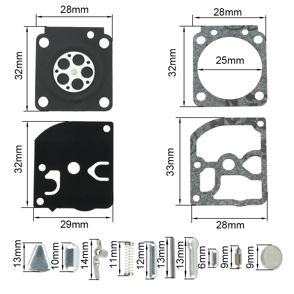 Carburetor Repair Rebuilt Kit Gasket Diaphragm for Zama RB-40 C1Q-S36 C1Q-S34 Stihl FS350 FS450 FS120 FS400 FS250 FS200 FS300