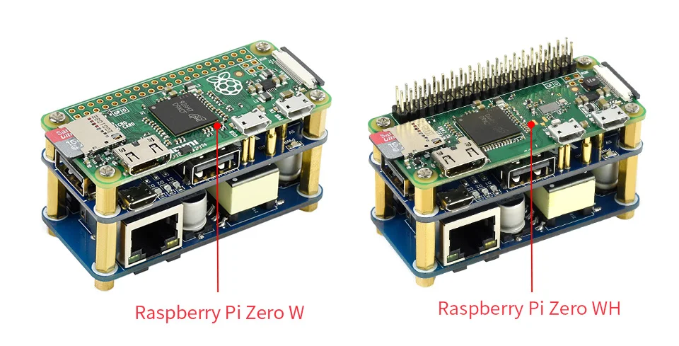 Raspberry Pi PoE Ethernet USB HUB HAT 3 X USB 2.0 Ports RJ45 802.3af RTL8152B Compatible for Raspberry Pi Zero W WH 1.3