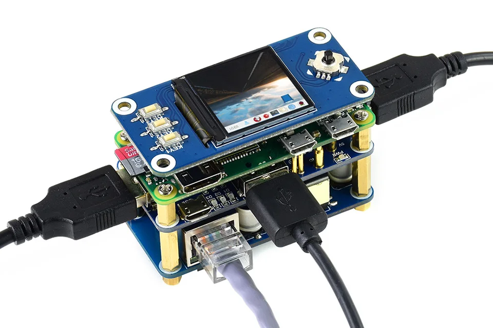 Raspberry Pi PoE Ethernet USB HUB HAT 3 X USB 2.0 Ports RJ45 802.3af RTL8152B Compatible for Raspberry Pi Zero W WH 1.3