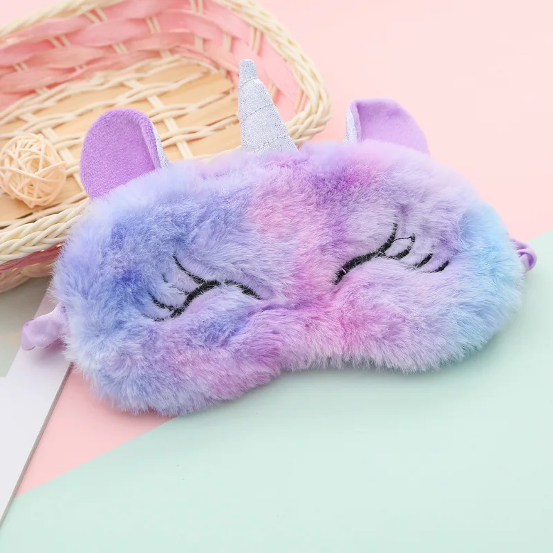 Cartoon Unicorn Party Anime Sleeping Mask Kids Gift Cute Blindfolds Travel Sleep Eye Band Shade Rest Eyepatch