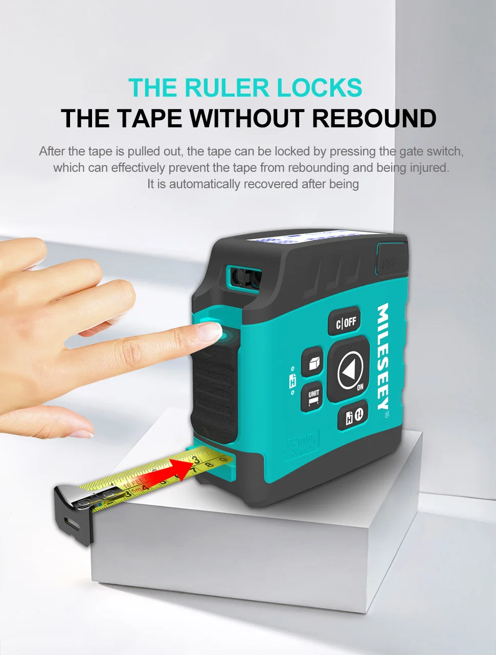 Mileseey DT20 BLUETOOTH Laser tape measure азерная рулетка Smart Digital display trena laser Measuring tape with Bluetooth