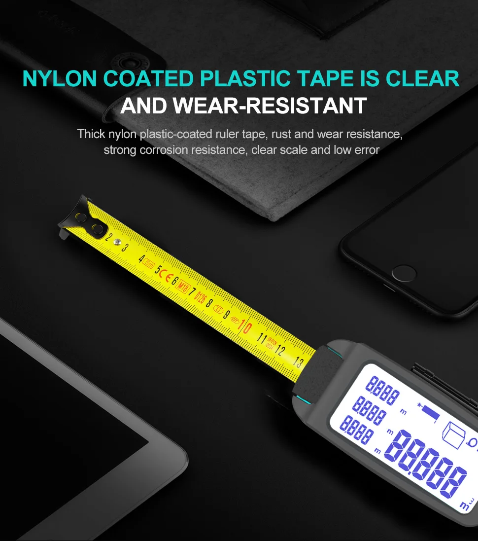 Mileseey DT20 BLUETOOTH Laser tape measure азерная рулетка Smart Digital display trena laser Measuring tape with Bluetooth
