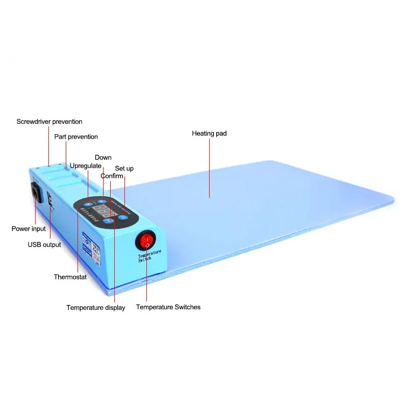 Sunshine S-918E LCD Screen Splitter Heating Stage Separator Pad For Phone IPad Repair Separation Pad LCD Dismantling Treasure