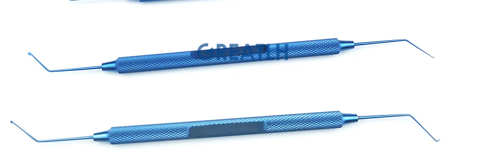 Titanium Double Phaco Chopper Spatula Manipulator Sinskey Hook Ophthalmic Instrument Double Eyelid Tool