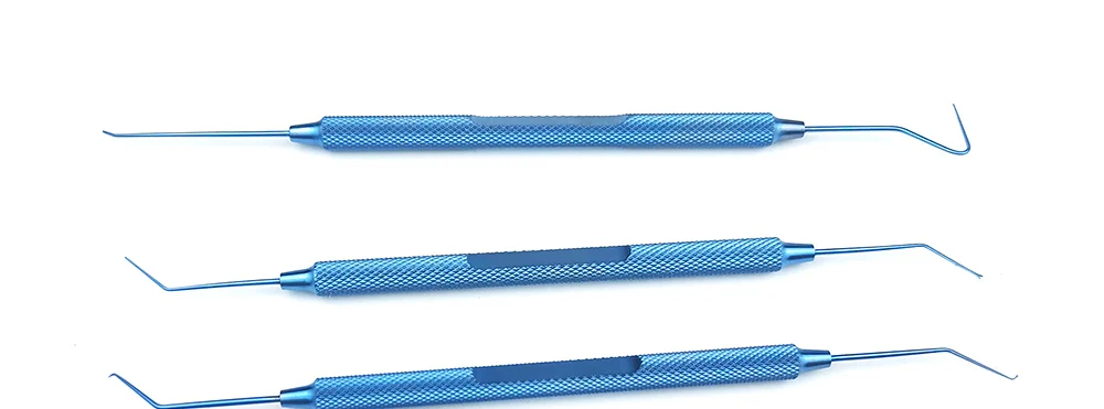Titanium Double Phaco Chopper Spatula Manipulator Sinskey Hook Ophthalmic Instrument Double Eyelid Tool