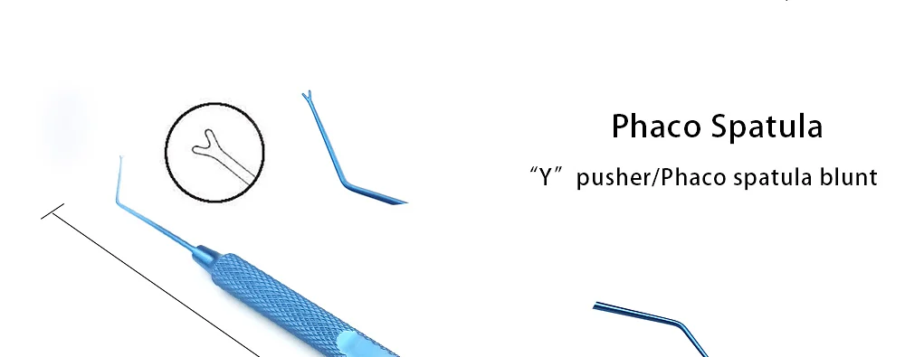 Titanium Double Phaco Chopper Spatula Manipulator Sinskey Hook Ophthalmic Instrument Double Eyelid Tool