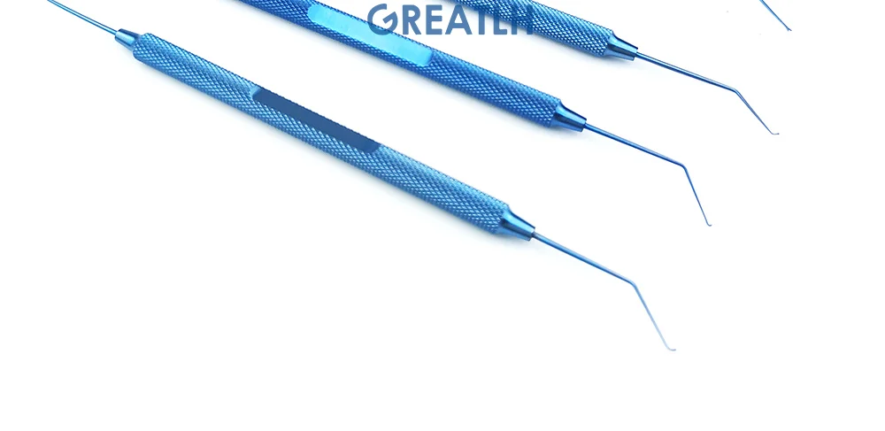 Titanium Double Phaco Chopper Spatula Manipulator Sinskey Hook Ophthalmic Instrument Double Eyelid Tool