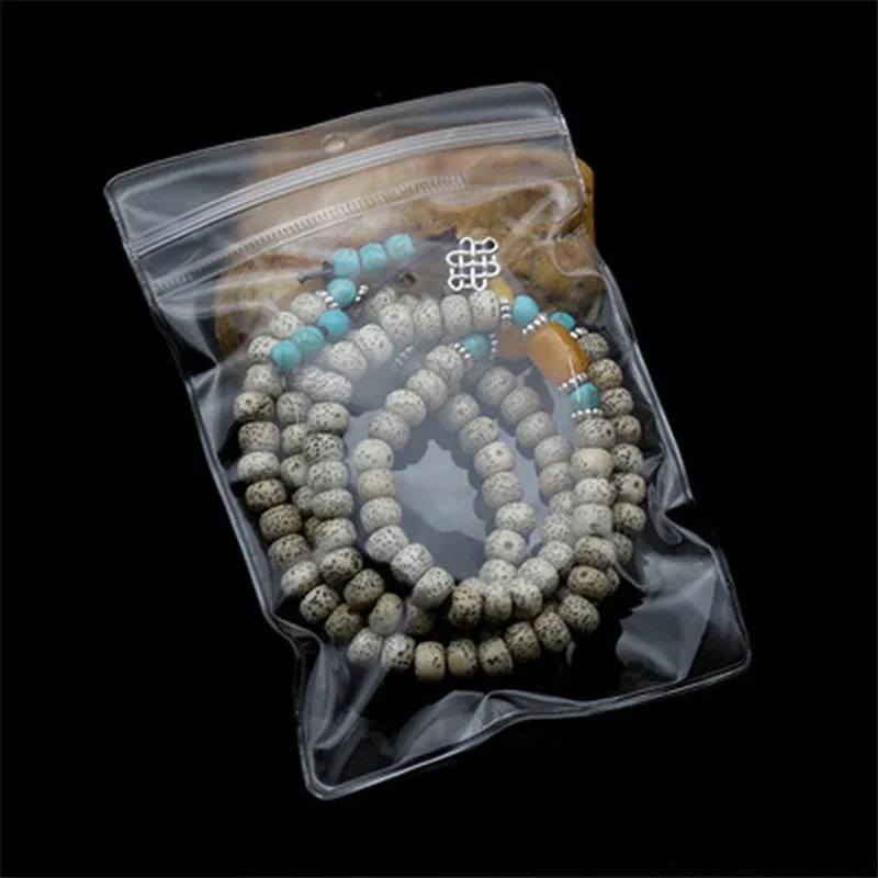 20pcs/lot Transparent PVC Jewelry Pouches Bags Clear Anti-Oxidation Zip Lock Earring Pendant Necklace Bracelet Storage Holder