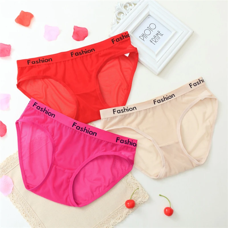 M L XL Fashion Letter Panties Sexy Lace Underwear Ladies Low-rise Briefs Underpants Girls Geometric Panty Female Lingerie