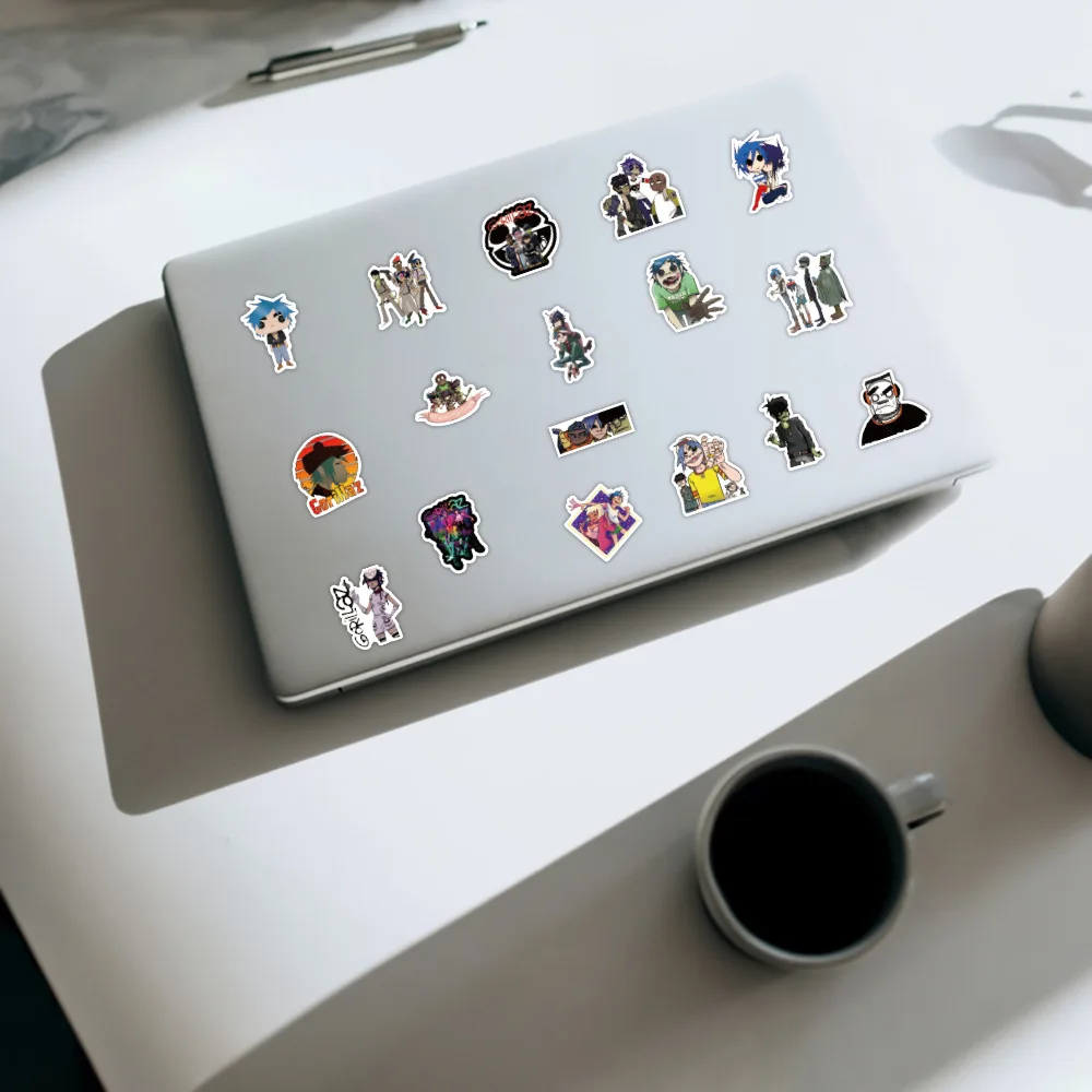 10/30/52pcs Gorillaz Music Band Graffiti Stickers For Kids Phone Laptop Luggage Notebook Guitar Waterproof Sticker Decals Toy