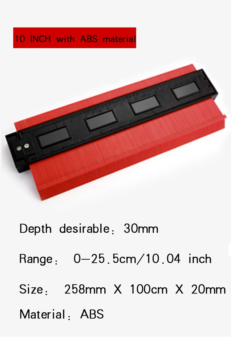 Contour Gauge Duplicator Ceramic Tile Carpet Cutting Template Profile Measuring Angle Ruler Contour Duplicator Woodworking Tools