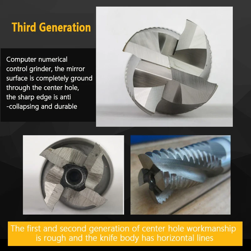 SWYBB Roughing End Mill HSS CNC Cutting Tool Milling Cutter High Speed Steel 3F 4 Teeth 6 8 10 12-32mm Metal Steel Aluminum Wood