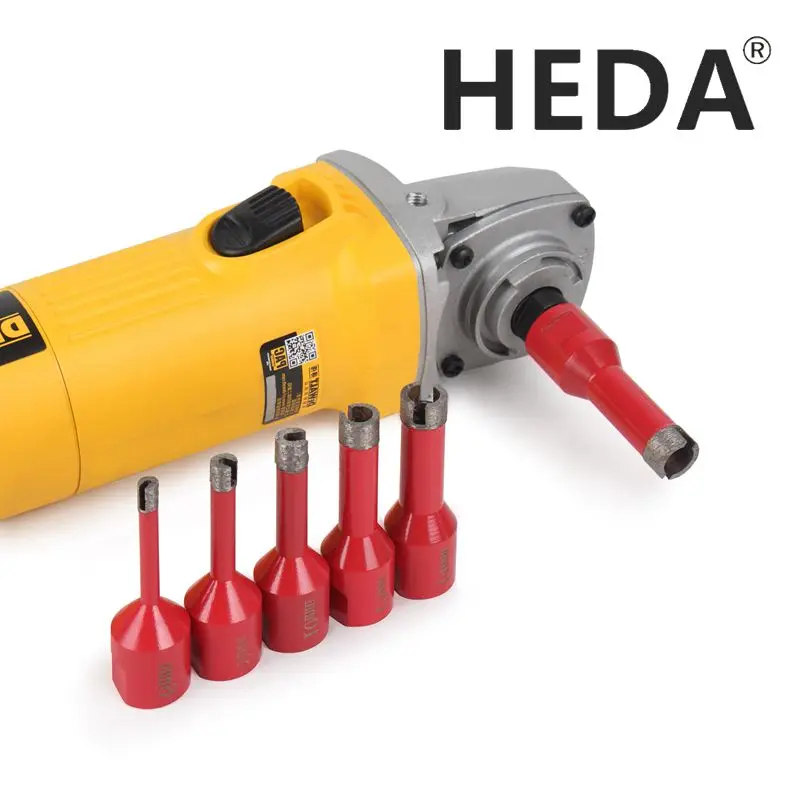 HEDA 6-16mm M14 Thread Sintering Wet Diamond Drill Bit Angle Grinder Hole Saw For Granite Tile Marble Concrete Quartzit