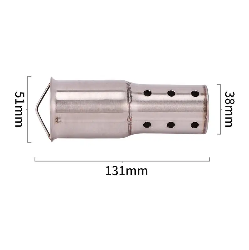 61mm Motorcycle Universal Exhaust Pipe DB Killer Reduce Noise 51mm Escape Muffler Silencer For Kawasaki Honda Suzuki BMW Yamaha