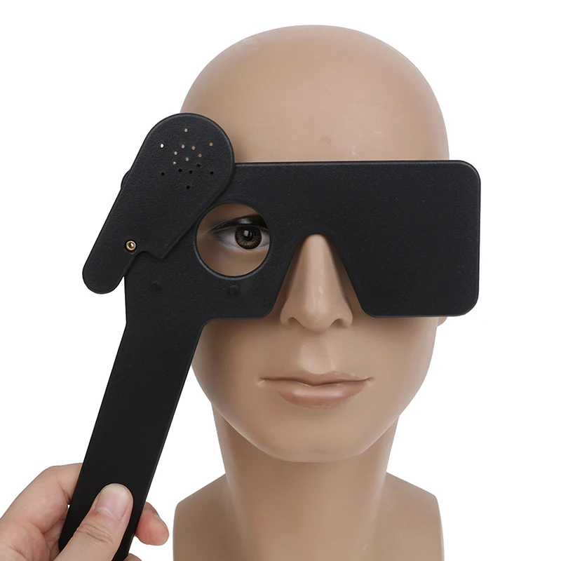 Black Lorgnette Occluder Multi 17 Pin Hole Hand Occluder Optometry Instrument Tool Sleeping Care