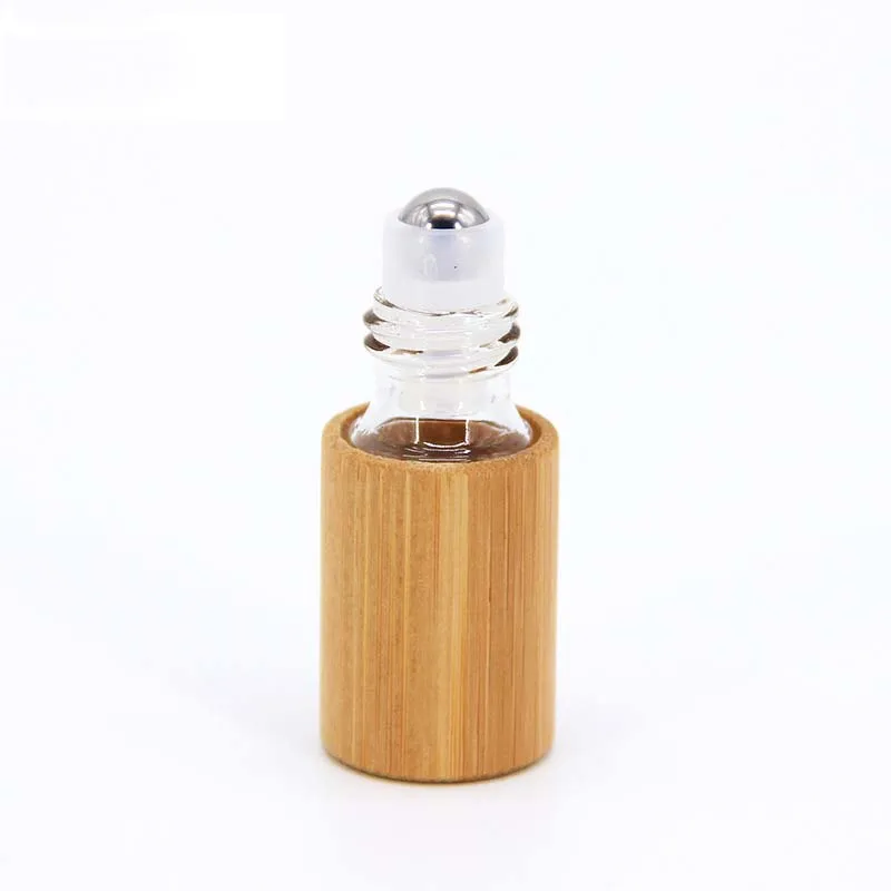 3ml 5ml 10ml Bamboo Wood Bottle Perfume Empty Oil Bottle Stainless Roll On Ball Perfume Aromatherapy Bottle Oil Roller Bottle