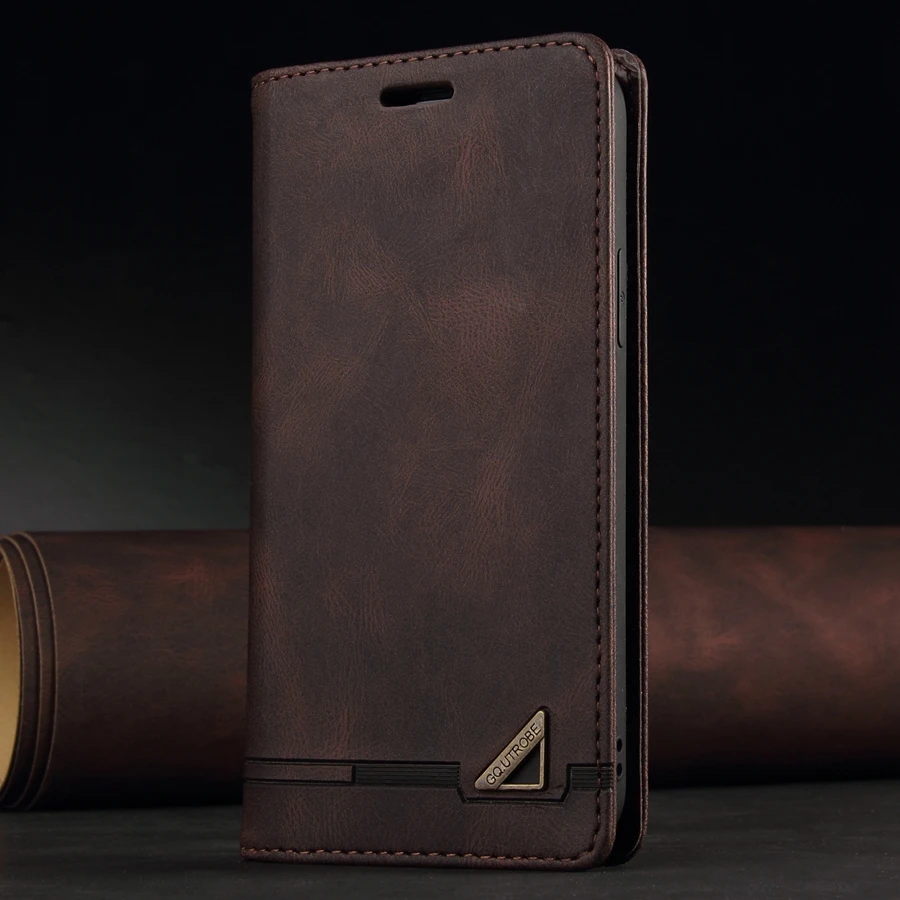 Wallet Anti Theft Brush Flip Leather Case For Samsung Galaxy S25 FE S24 Plus S23/S22 Ultra A07 A15 A16 A17 A35 A36 A53 A55 A56