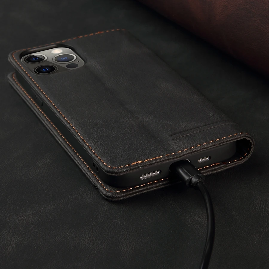 Wallet Anti Theft Brush Flip Leather Case For Samsung Galaxy S25 FE S24 Plus S23/S22 Ultra A07 A15 A16 A17 A35 A36 A53 A55 A56