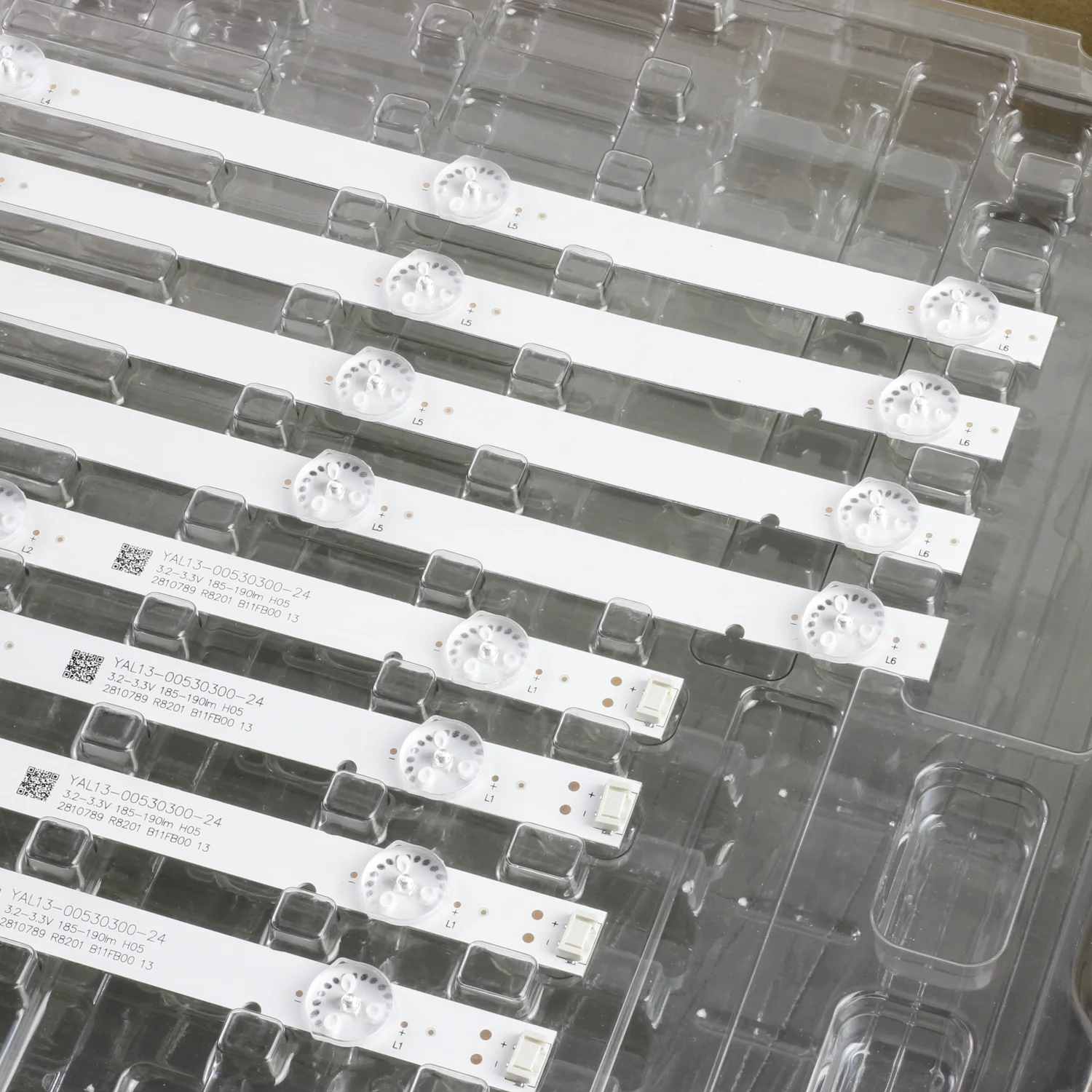 8pcs/set LED Backlight Strip For PTV55U21 55UJ6300 55UJ6000 55UJ6200 55UJ620V 55LJ620V RF-AZ550E30-0601B-12 0501A A4