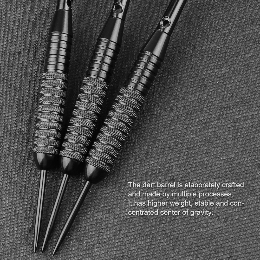 CyeeLife 26 Gram Darts Steel Tip with Dart Bag & Extra Standard Flights & Plastic Accessory, House Dart Set 3 Packs
