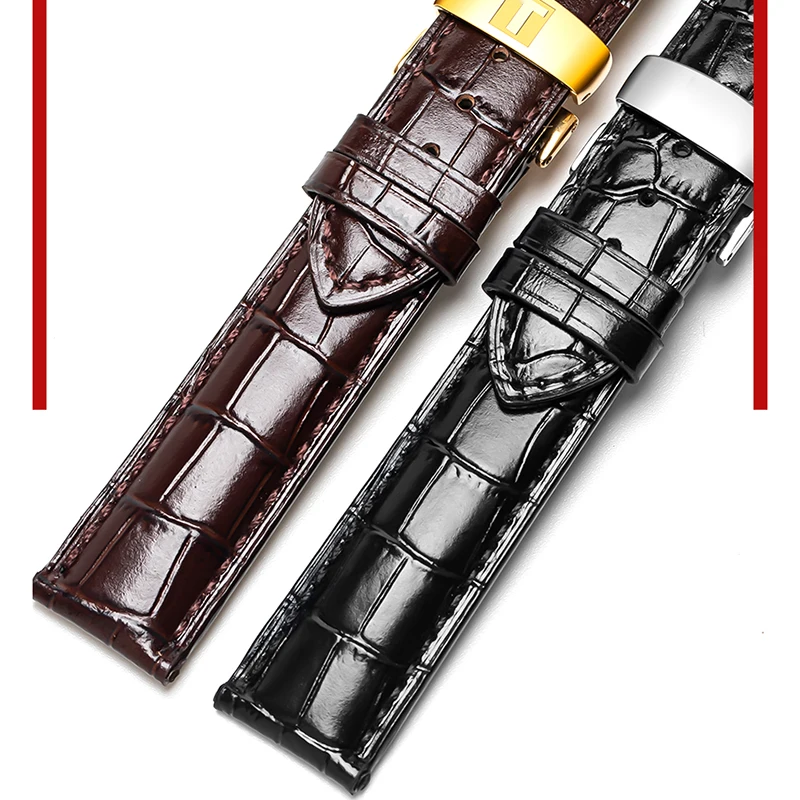 Leather strap FOR Tissot Le Locle T41 T006 PRC200 Watch Strap Wrist Belt Watch Bracelet 1853 Watchband Men 19MM 20MM 21MM 22MM