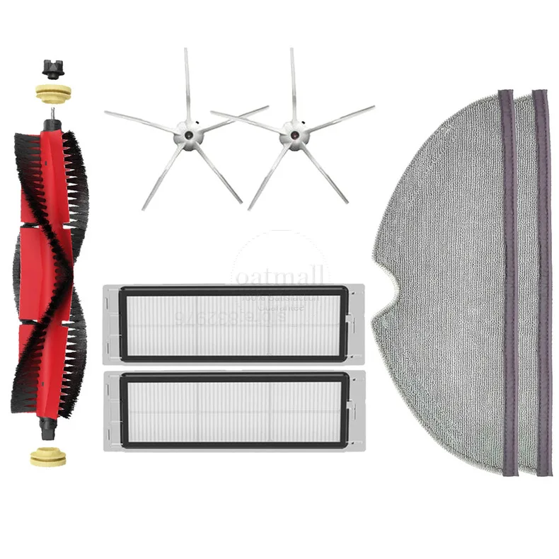 For Xiaomi Roborock S5 Max S6 S6 Maxv Accessories Spare Parts Vacuum Cleaner Replacement Kit Roller Brush HEPA Filter Mop Cloth