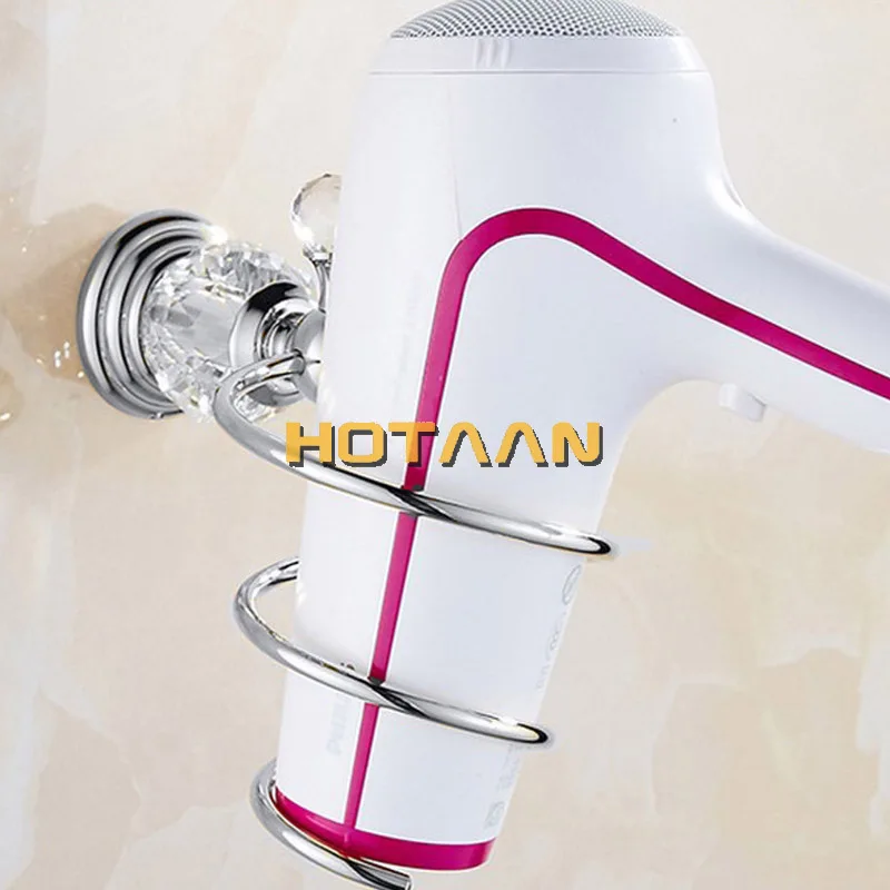 Luxury Crystal Silver Bathroom Accessories Set Chrome Polished Brass Bath Hardware Set Wall Mounted Bathroom Products Banheiro