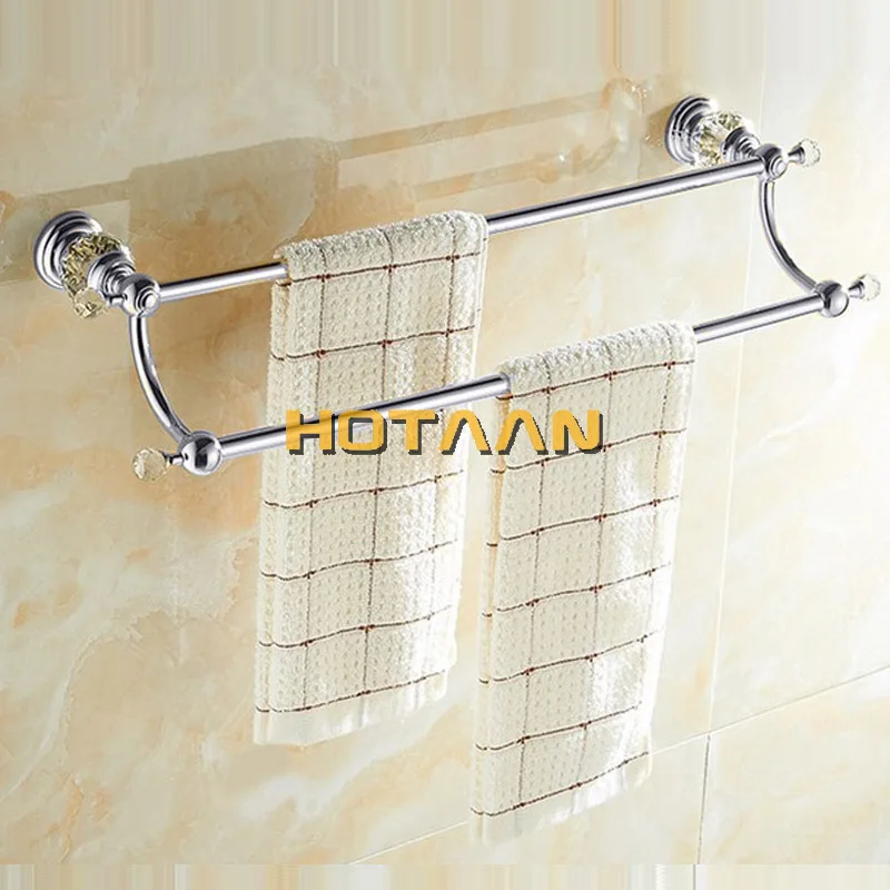 Luxury Crystal Silver Bathroom Accessories Set Chrome Polished Brass Bath Hardware Set Wall Mounted Bathroom Products Banheiro