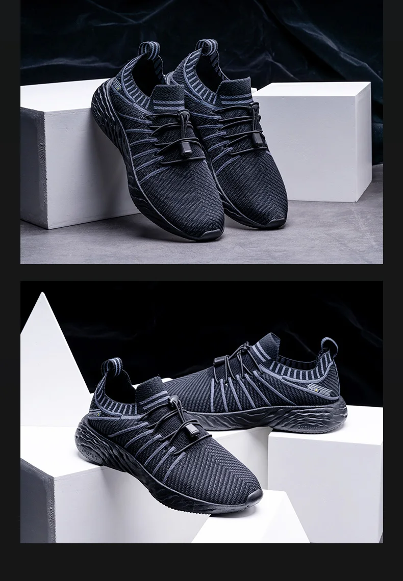 ONEMIX Waterproof Running Shoes for Men Breathable Light Women Training Walking Sneakers Outdoor Trekking Slip-on Sports Shoes