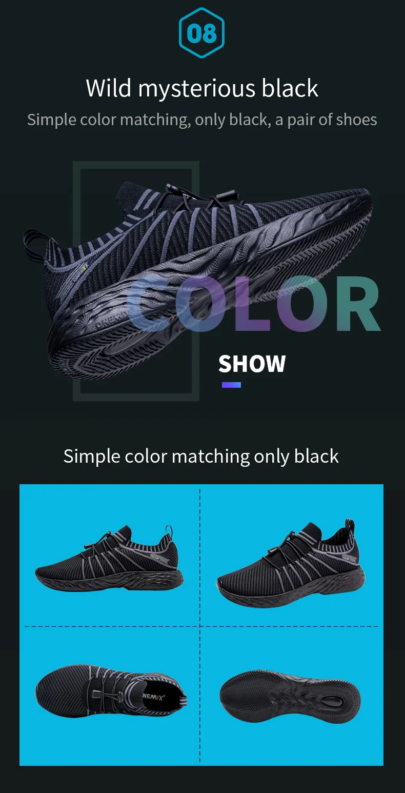 ONEMIX Waterproof Running Shoes for Men Breathable Light Women Training Walking Sneakers Outdoor Trekking Slip-on Sports Shoes