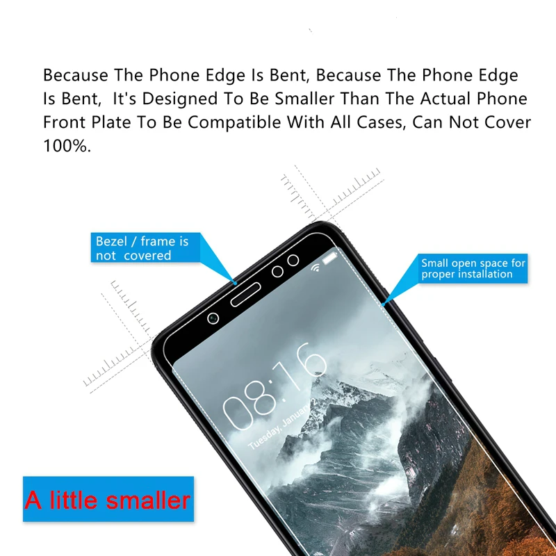 1-2pcs Toughed Screen Protector for Xiaomi Redmi 7 K20 6 Pro 5 Plus 9H HD Tempered Film Protective Glass on Redmi 7A 6A 5A 4A 4X