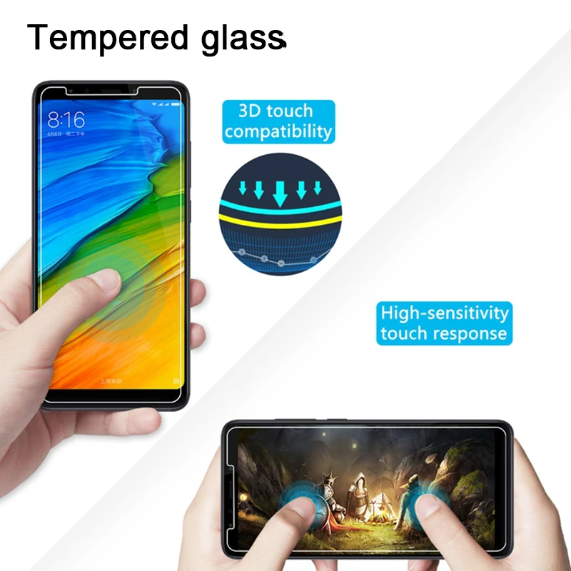 1-2pcs Toughed Screen Protector for Xiaomi Redmi 7 K20 6 Pro 5 Plus 9H HD Tempered Film Protective Glass on Redmi 7A 6A 5A 4A 4X