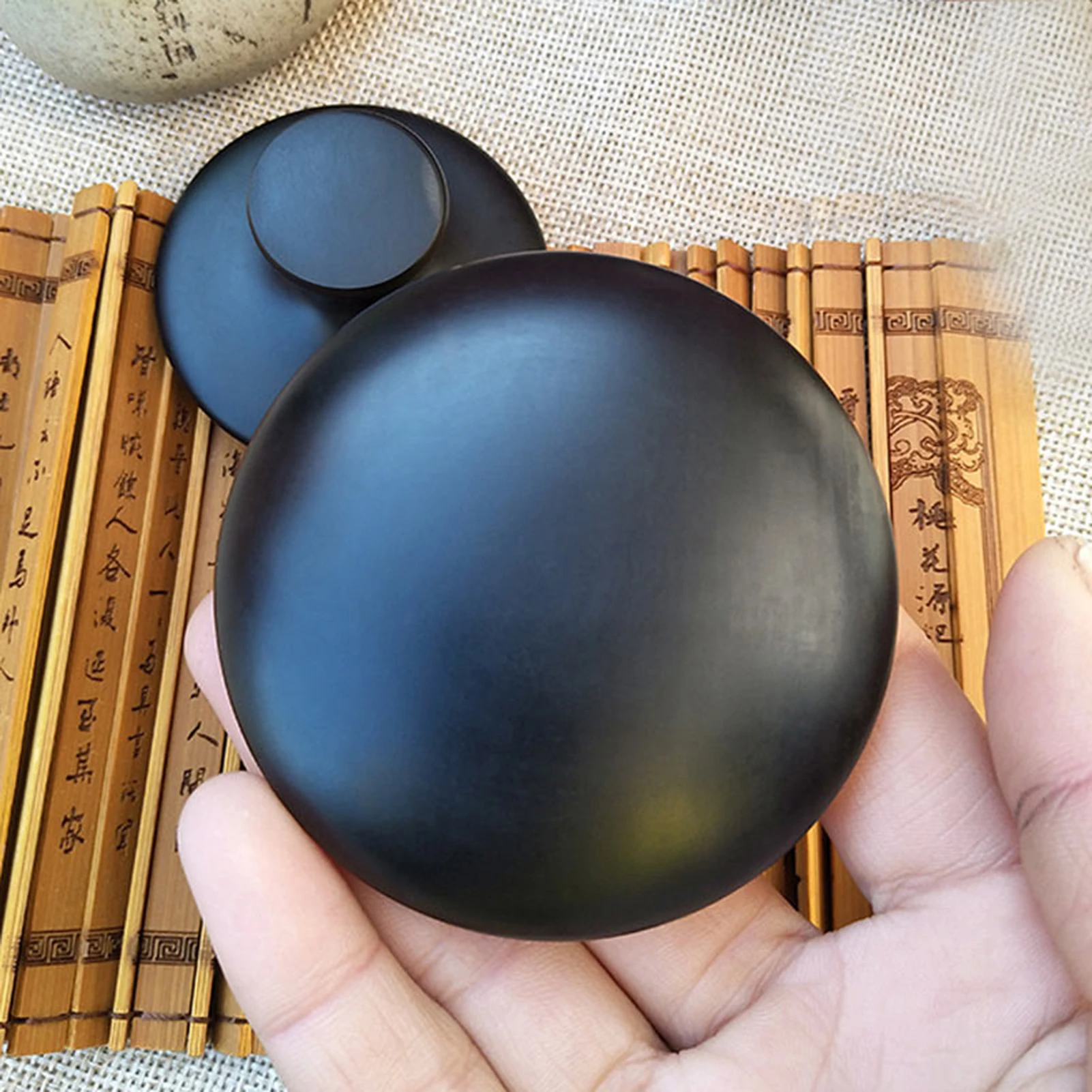 Smooth Mushroom Shape Face Massage Stone Lava Basalt Hot Stone for Spa Massage Body facial Massage Stone