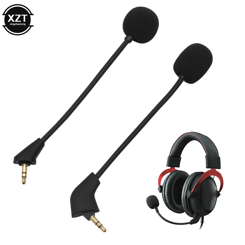 Detachable Microphone 3.5 mm Microphone for Kingston HyperX Cloud 2 II X Core Pro Silver Cloudx Alpha S Cloud9 9 C9 Game Headset