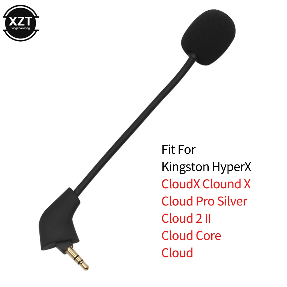Detachable Microphone 3.5 mm Microphone for Kingston HyperX Cloud 2 II X Core Pro Silver Cloudx Alpha S Cloud9 9 C9 Game Headset